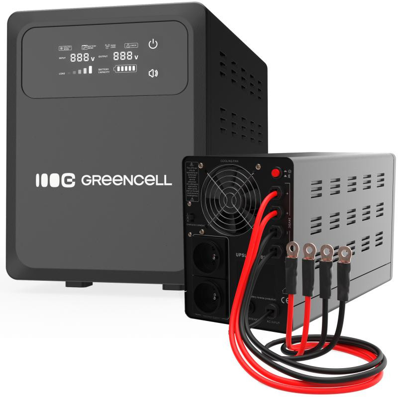 Ups Záložný Zdroj Greencell PowerCore 2000VA 1200W Avr 24VDC LCD