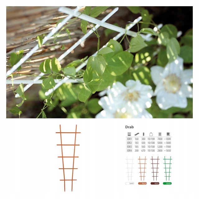 Podpórka Drab IDR brąz 38cm Prosperplast Waga produktu z opakowaniem jednostkowym 0.1 kg