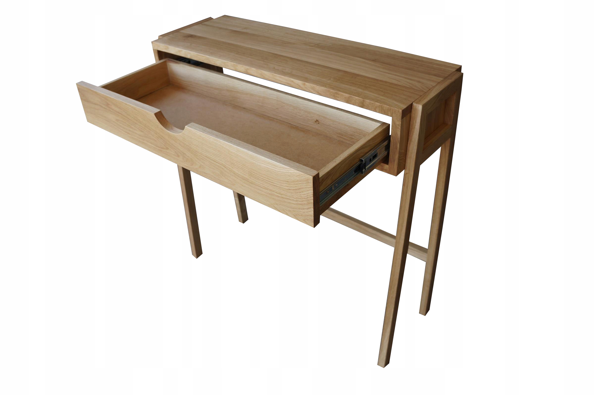 KONSOLA LOFT Z SZUFLADĄ 80 CM LITY DĄB Głębokość mebla 28 cm