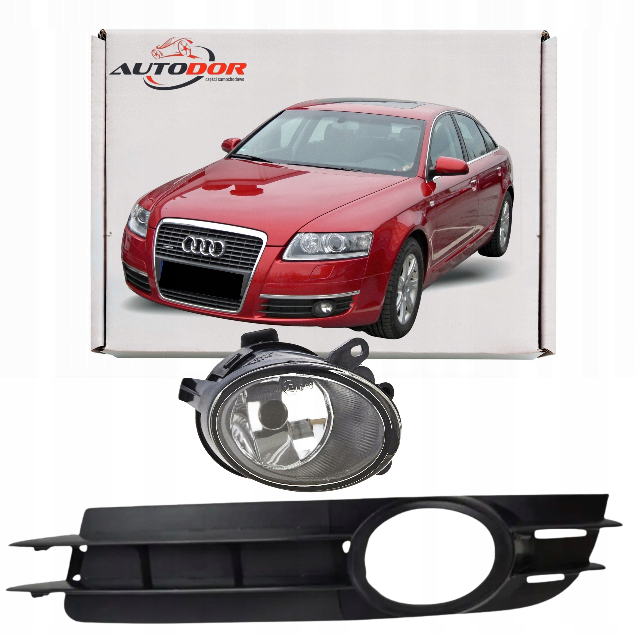 Audi A6 C6 2004-2008 Atrapa Mřížka Halogen Levý 4F0807681A01C 4F0941699