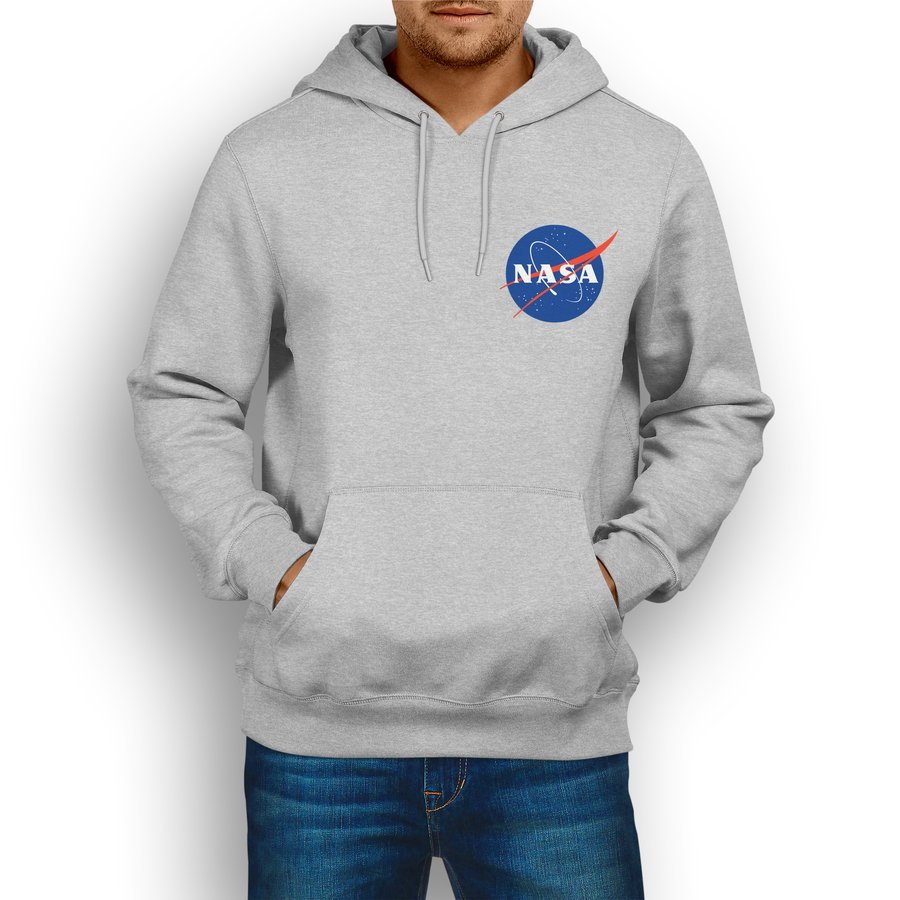

Nasa bluza dresowa z kapturem kolor popielaty M