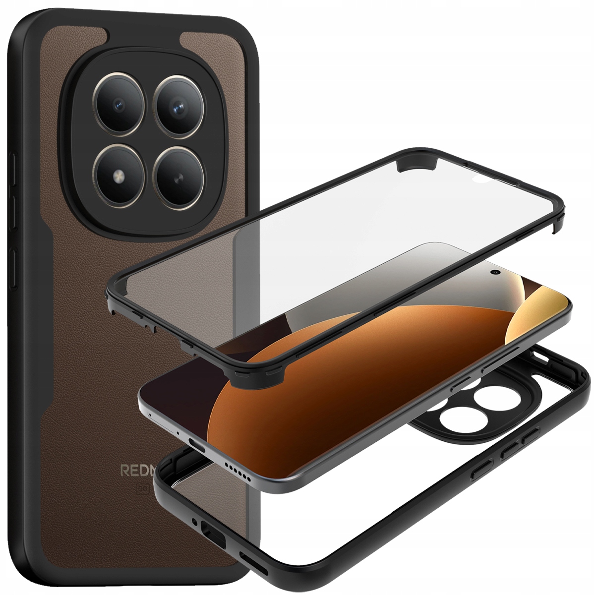 Etui do Xiaomi Redmi note 15 Pro+ Plus 5G, Mocne 360 Pancerne Obudowa Case