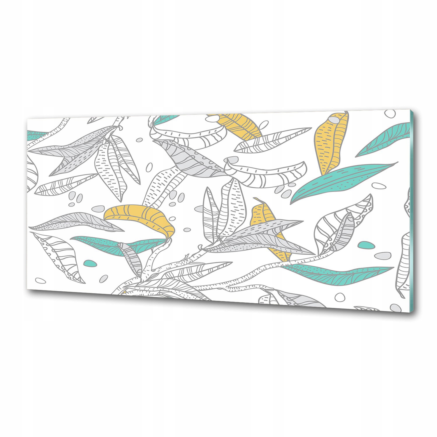 Panel do kuchyne Farebné listy 125 x 50 cm Lepidlo