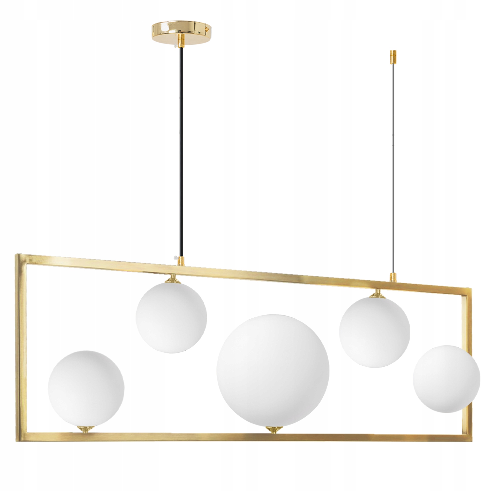 

Lampa Sufitowa Nowoczesna Gold Złota Mleczne szkło