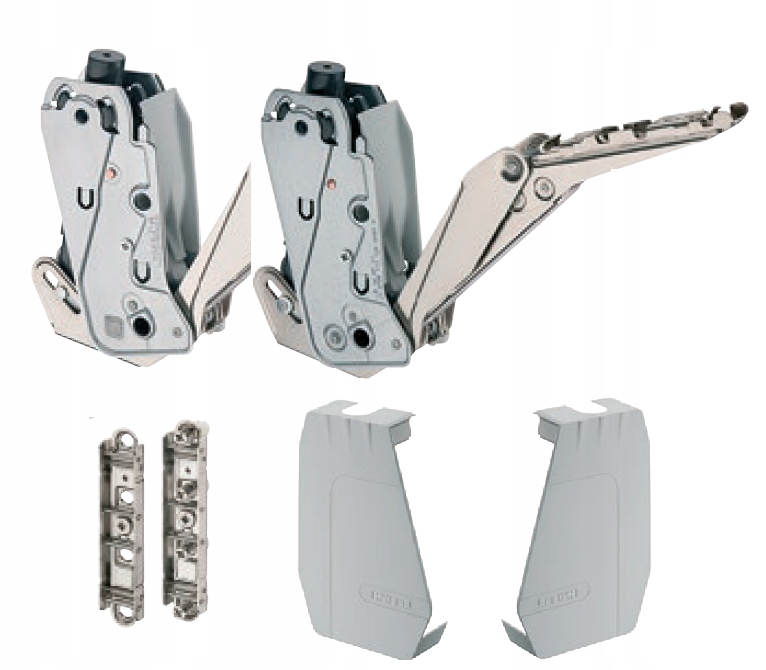 Přední zvedák Free Flap 1.7 Mod B Hafele šedý