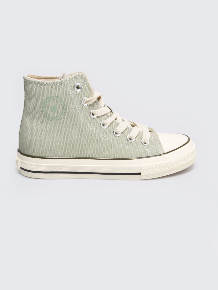 Big Star Trampki Damskie Wysokie Pistacjowe RR274643 300 38