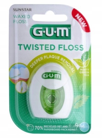 

Sunstar Gum Nić Twisted Floss mint&green tea