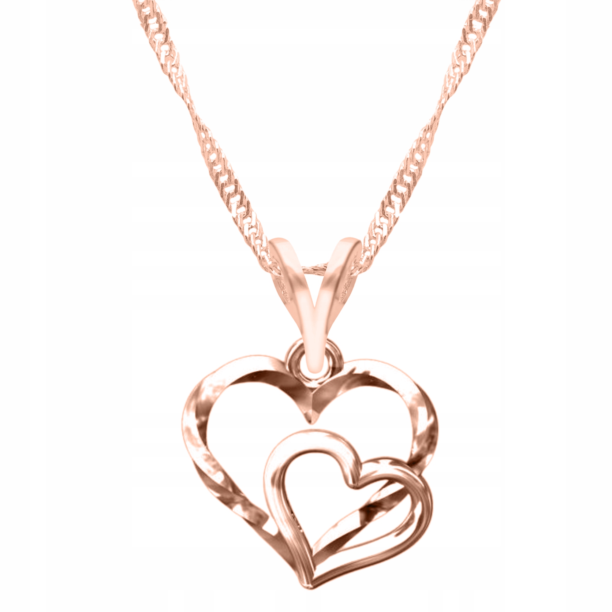 

Łańcuszek złoty naszyjnik 925 Serce Serduszko