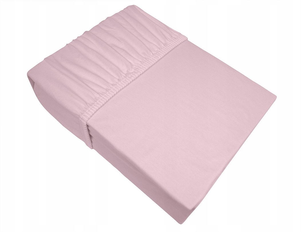 Prostěradlo jersey s gumou Bielbaw 200x220 pudrová růžová