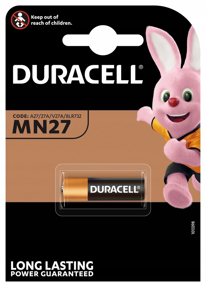 

Bateria alkaliczna Duracell MN27 27A 12V alkaline