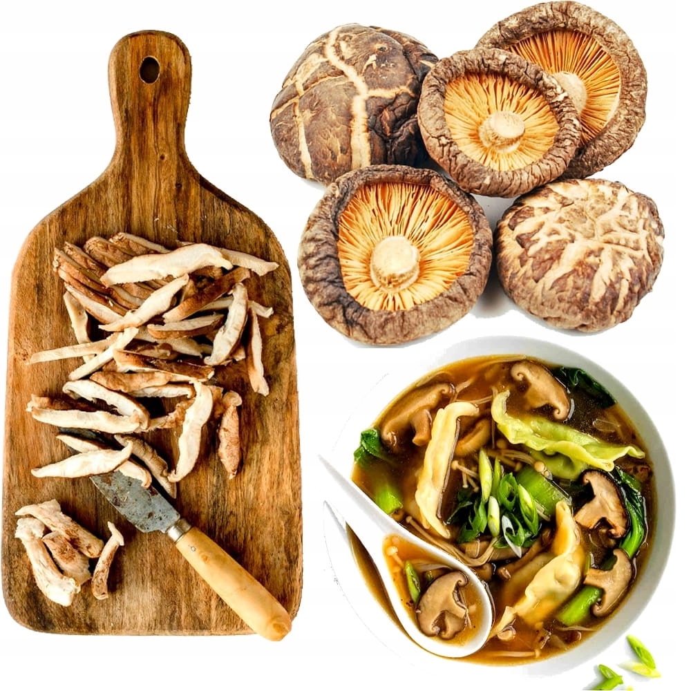Sušené houby Shitake Po Ku Mushroms Gastronomické 1000g 1kg Green Pagoda