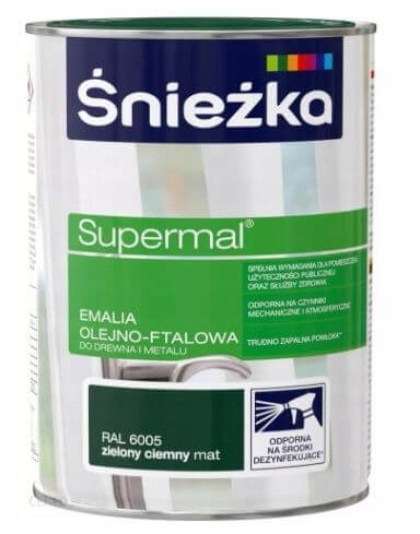 

Emalia Olejno-Ftalowa Supermal Zielony Ciemny