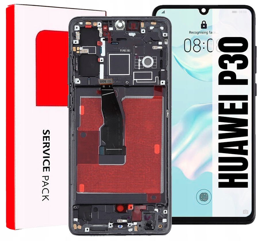 Displej Pro Huawei P30 ELE-L29 ELE-L09 Originální LCD Obrazovka Rámeček