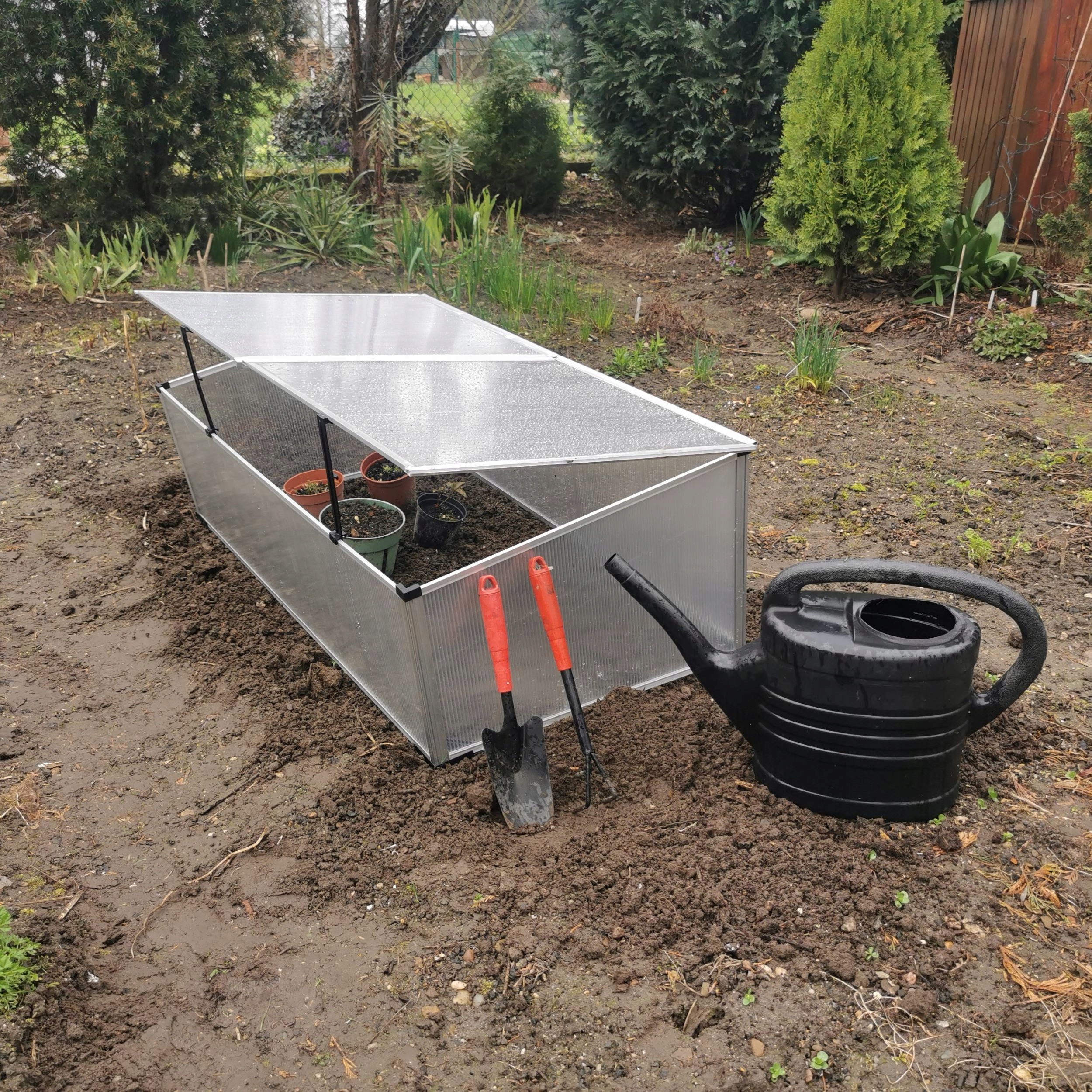 Rozsadnik z poliwęglanu ogrodowy do sadzenia mała szklarnia domowa Kod producenta G7201