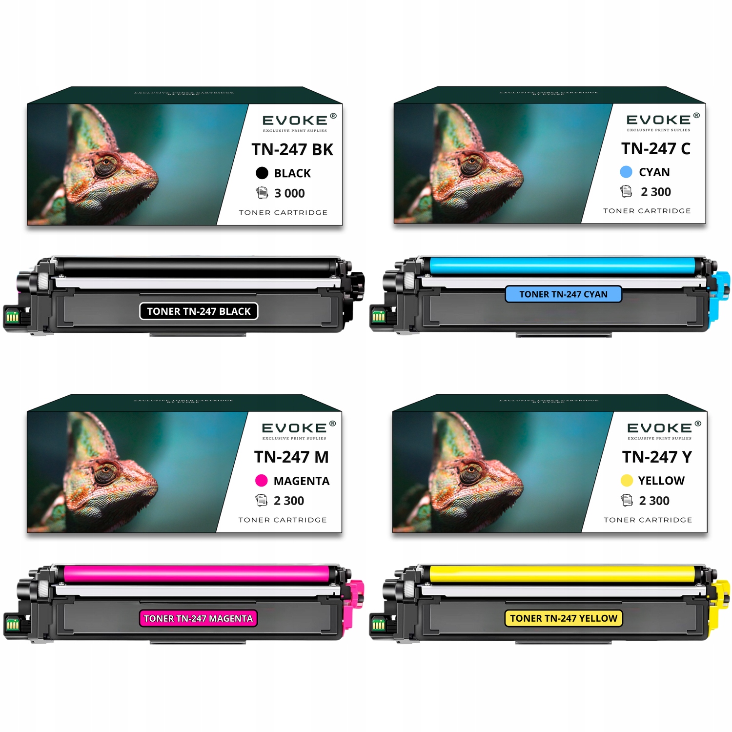 4x toner do tiskárny Brother TN-247 Sada Cmyk TN247