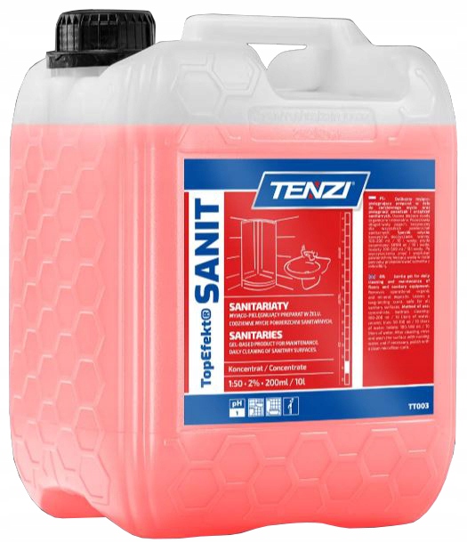 Levně Tenzi – TopEfekt Sanit – Koncentrát Prostředku Na Mytí Koupelen – 10 L