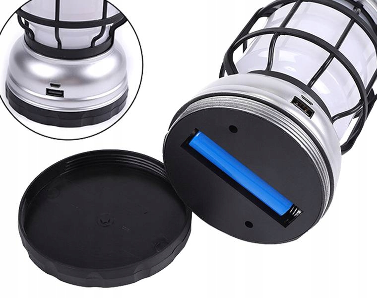 KEMPINGOWA LAMPA LED 8W AKUMULATOROWA IP65 SOLARNA Maksymalna siła światła 800 lm