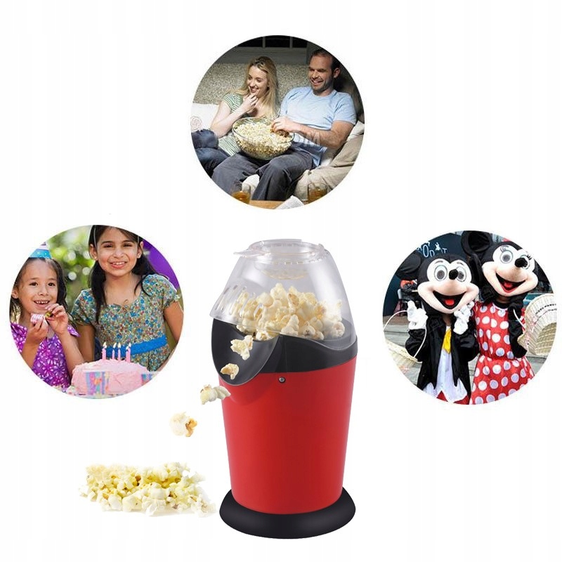 MASZYNA MASZYNKA DO POPCORNU DOMOWA BEZ TŁUSZCZU Waga produktu z opakowaniem jednostkowym 0.5 kg