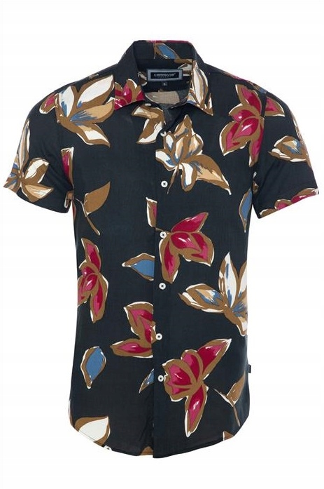 

Hawajska Koszula Przewiewna Na Lato Kwiaty - L