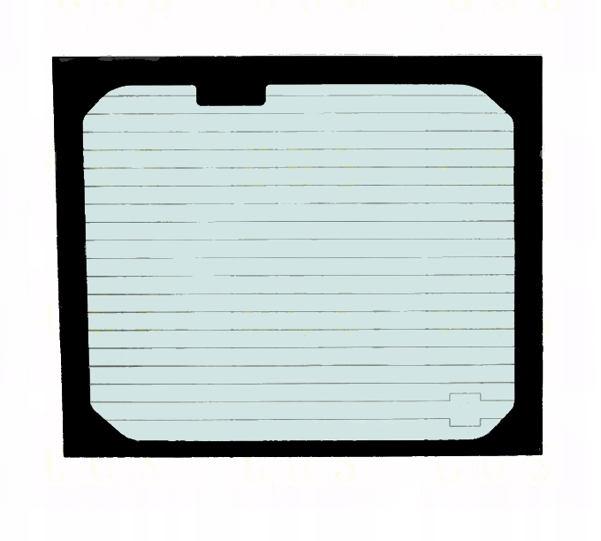 G3617 - ЗАДНЕЕ СТЕКЛО С ПОДОГРЕВОМ ТРАФАРЕТНАЯ ПЕЧАТЬ BOBCAT E60R-2