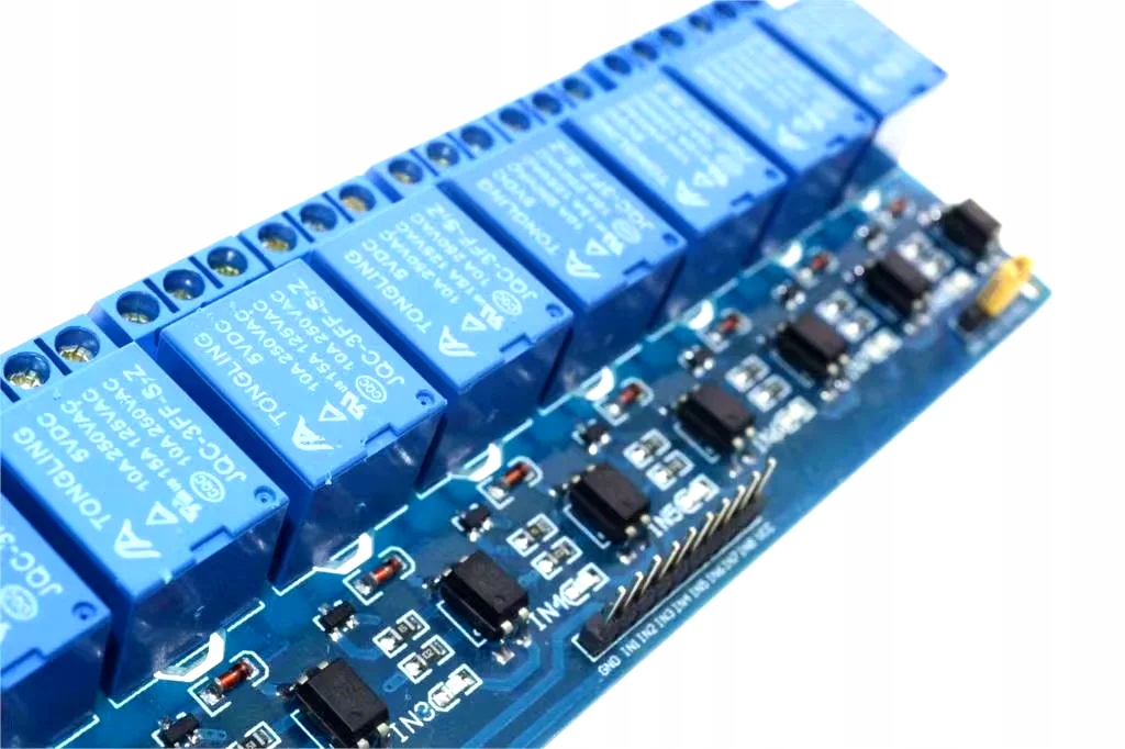 Moduł ośmiokanałowego przekaźnika 5V 8x10A 8-Way Producent Inna