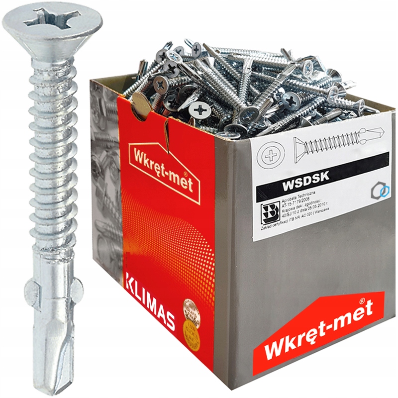 

Wkręty Samowiercące Drewno-stal Ph 4,8x50 250szt