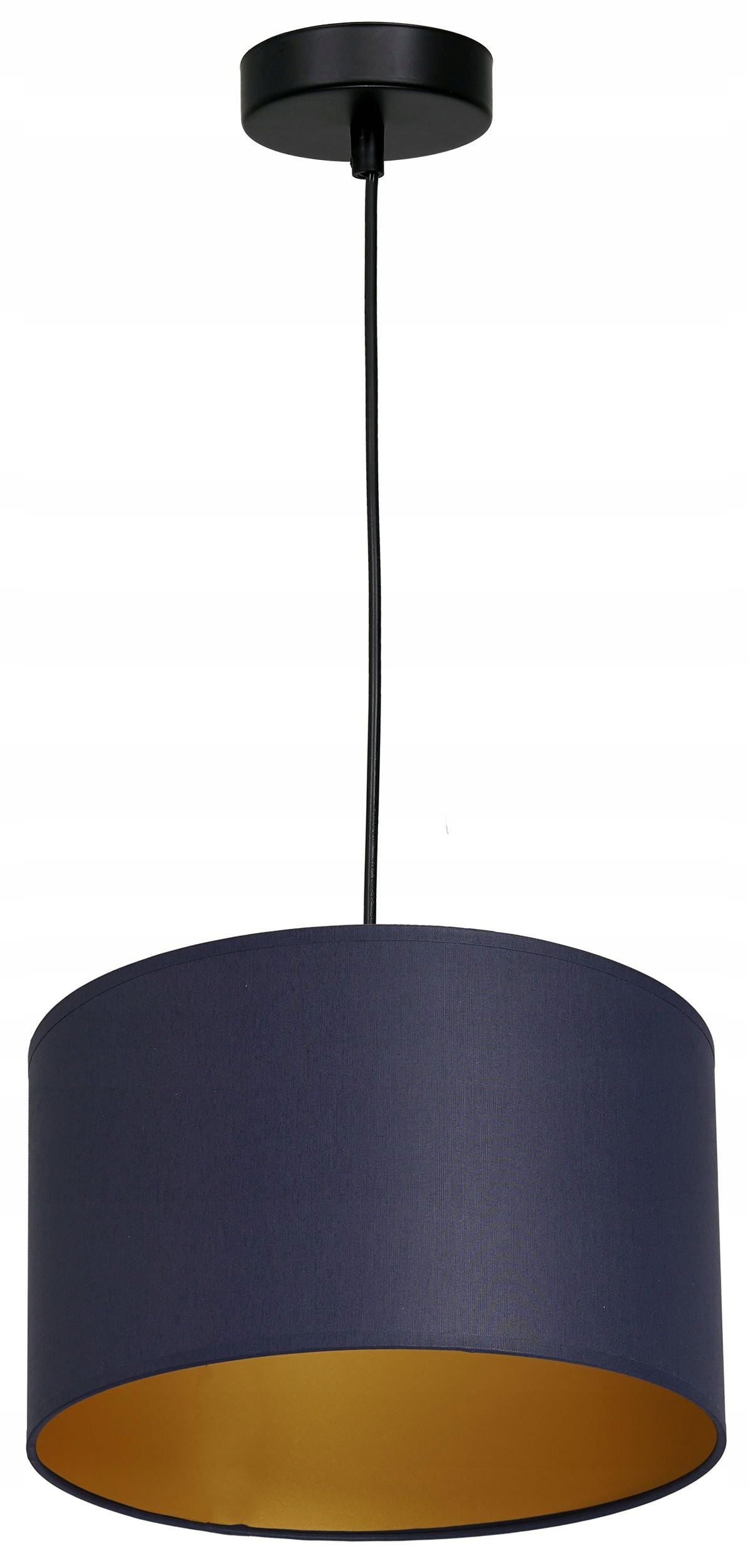 Závěsná stropní lampa Arden modrá zlatá 1xE27 25 cm moderní obývací pokoj