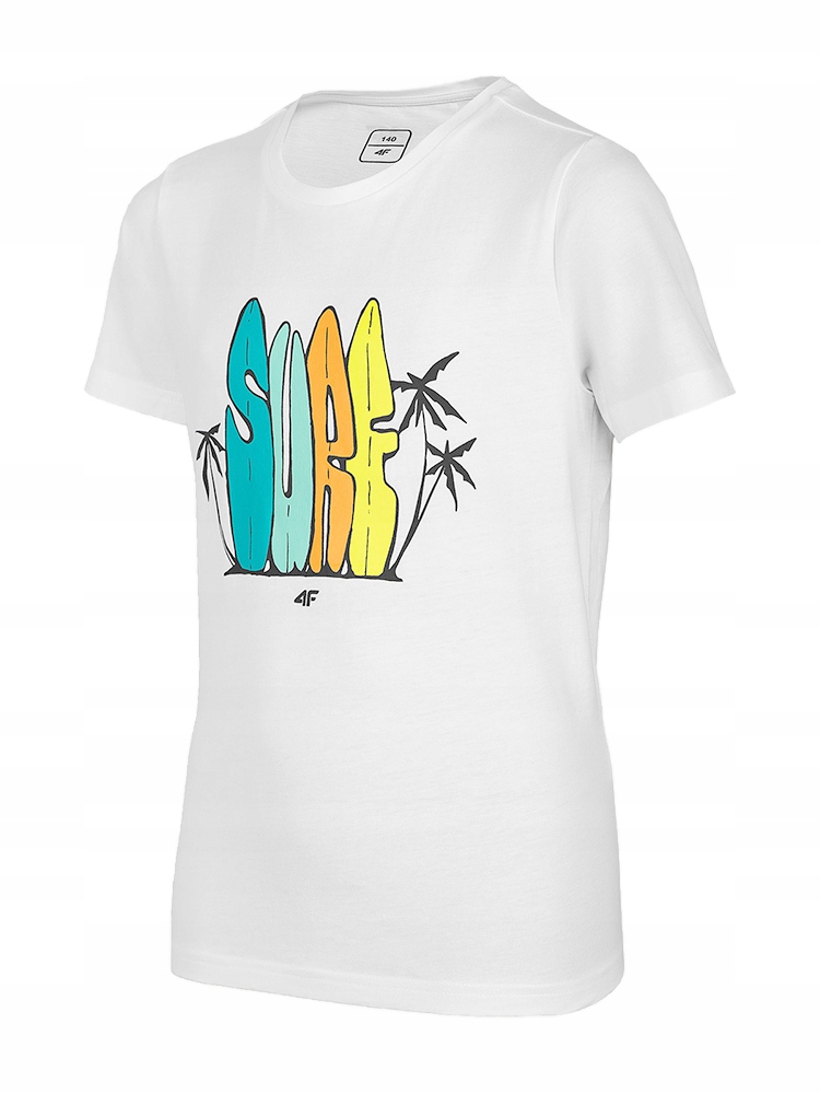 

4F T-shirt Chłopięcy Koszulka Bawełniana JTSM009