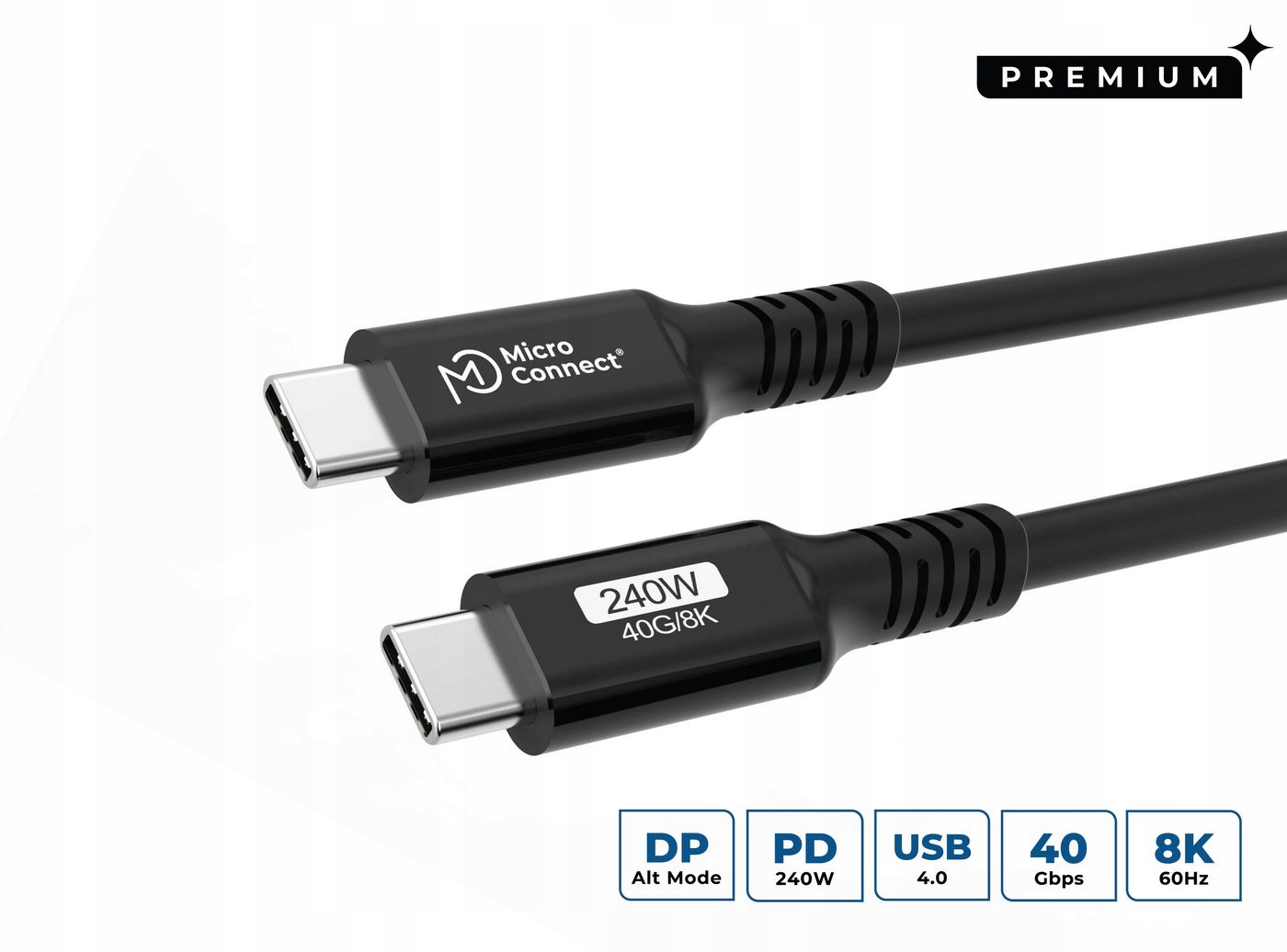 Kabel MicroConnect Usb-c na Usb-c 0,5 m