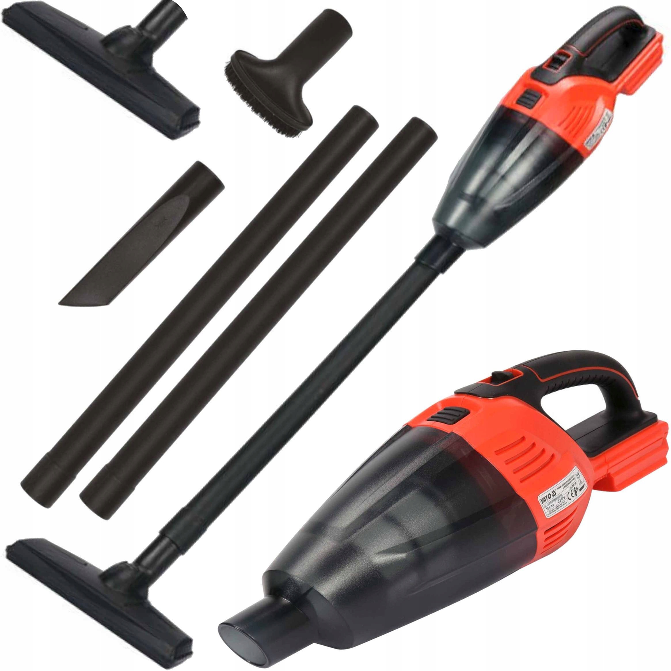 Yato Odkurzacz Akumulatorowy Dla Domu Auta 18V Bezprzewodowy Korpus