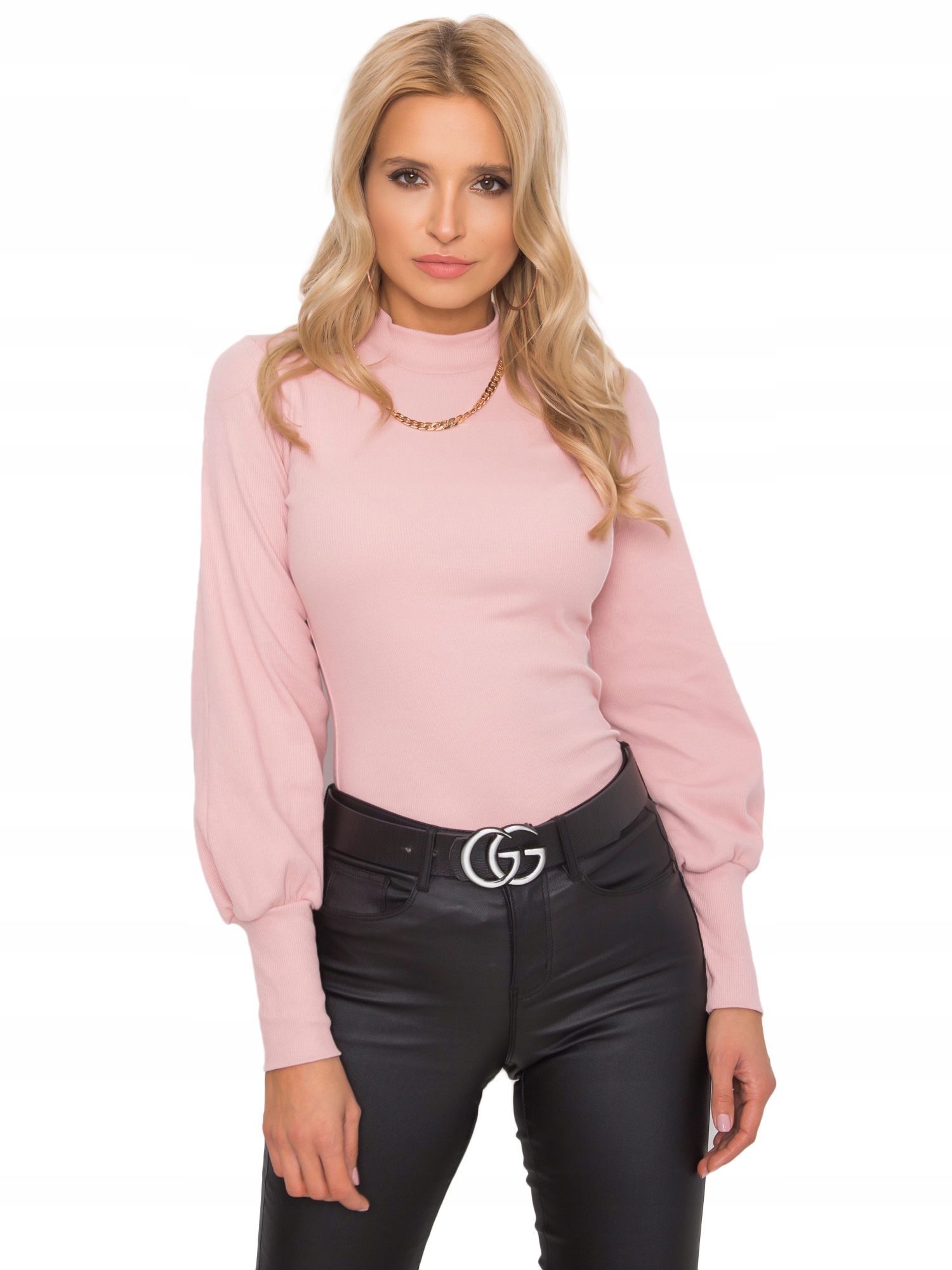 

Bluzka Damska Bawełniana Brudnoróżowa