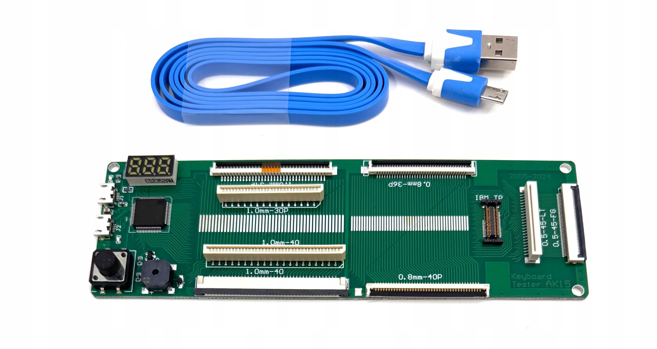 Tester Klávesnice QK-AK9 11 Konektorů S Led Displejem
