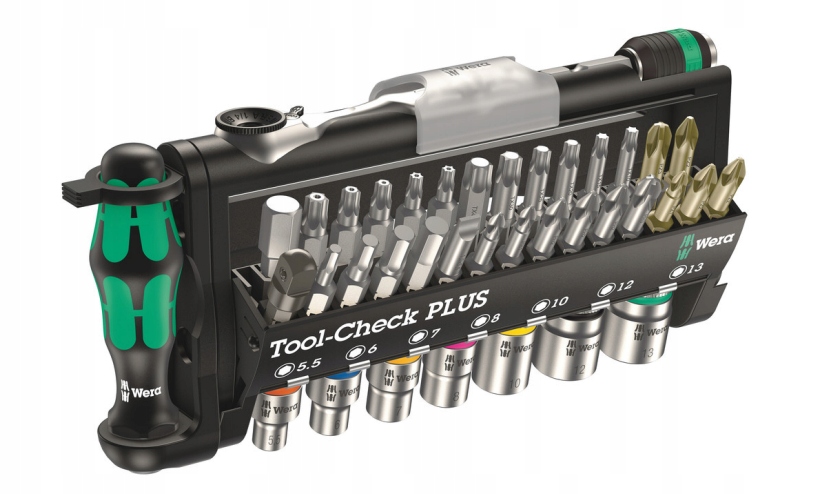 ZESTAW KLUCZY BITÓW NASADEK WERA TOOL-CHECK PLUS 39 EL. + GRZECHOTKA 1/4 Kod producenta 05056490001