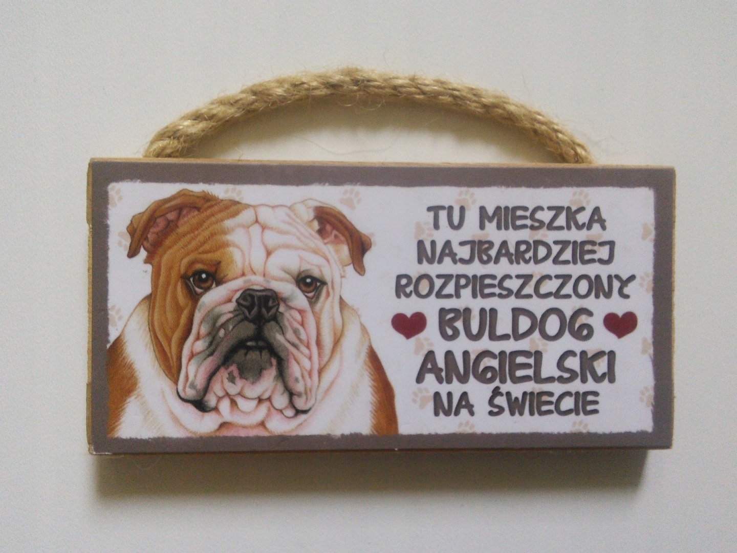 

Tabliczka z magnesem/motyw Buldog Angielski
