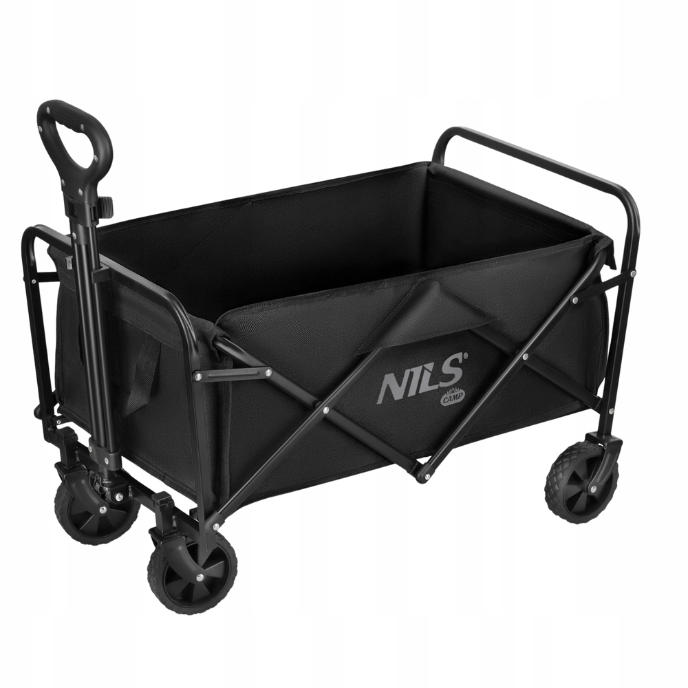 Skládací zahradní přepravní vozík na pláž s rukojetí Nils 70 L, do 60 kg