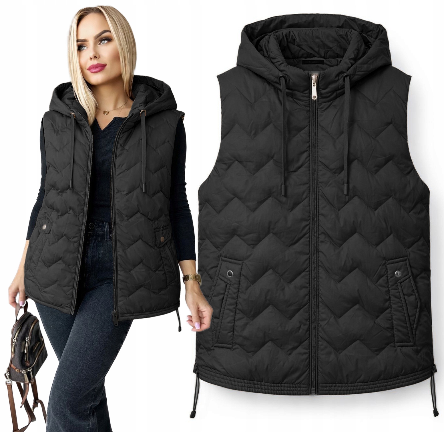 Bezrękawnik ocieplana przejściowa Kamizelka damska pikowana 50 Nevada