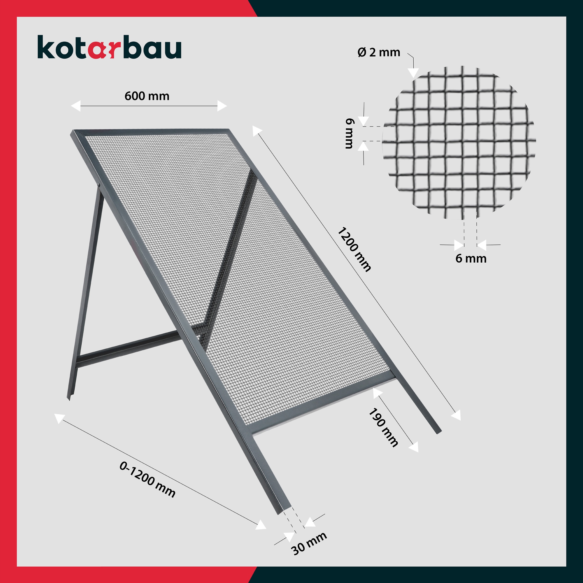 SITO 6x6mm MURARSKIE BUDOWLANE PIASKU ZIEMI 120cm Liczba m² w ofercie 0 m²