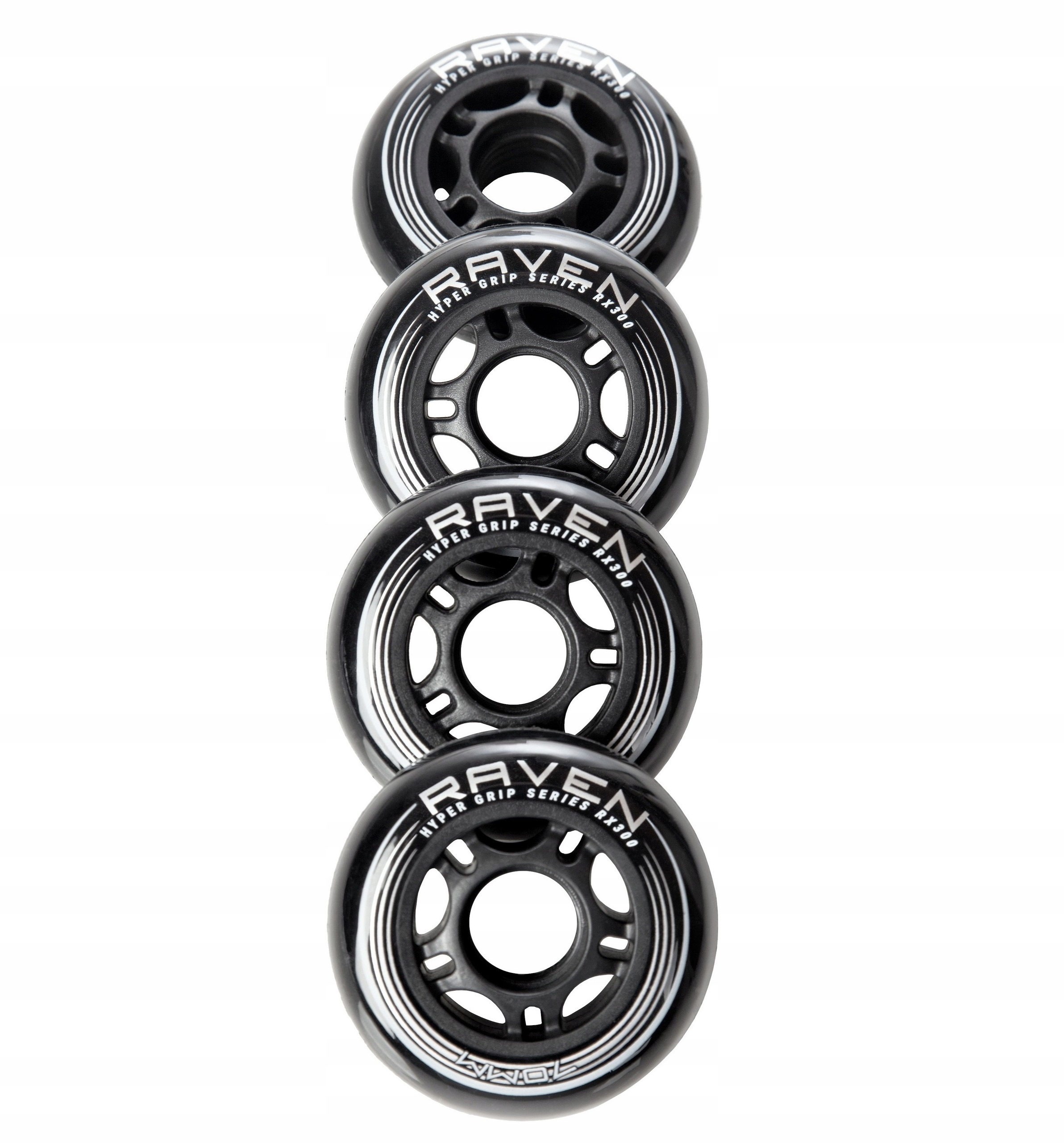 Kółka do rolek czarne RAVEN 82A PU 72mm Komplet 4 sztuk EAN (GTIN) 5902276685606