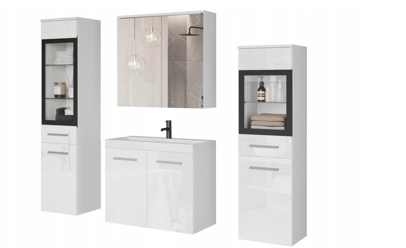 Koupelnový nábytek Udine Umyvadlo Zrcadlo Vitrína