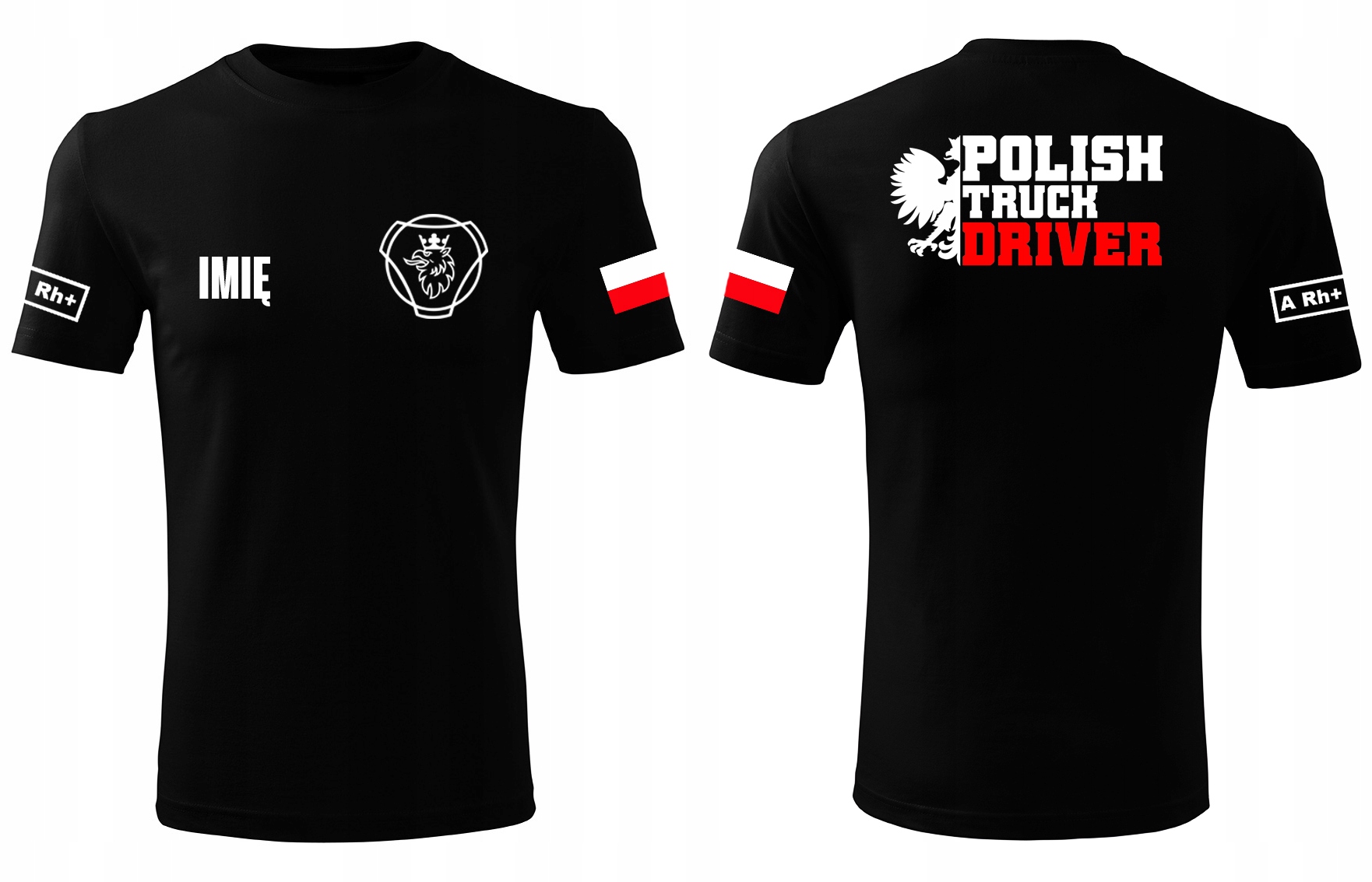 

Koszulka Polish Driver Scania Imię Grupa Krwi