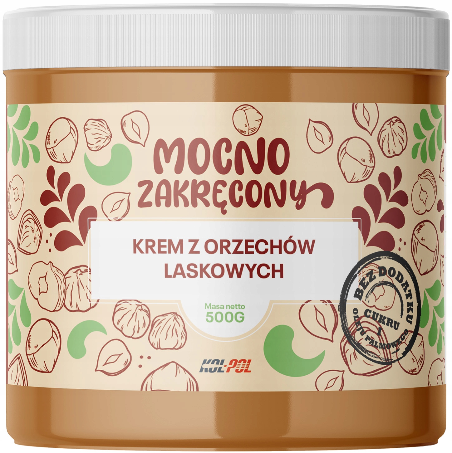 Lískooříškový krém 500 g Přírodní máslo Kol-Pol