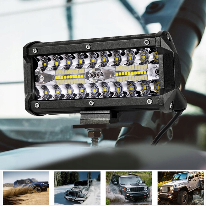 2X LAMPA ROBOCZA 120W LED HALOGEN SZPERACZ ZESTAW OŚWIETLENIE LED CREE IP68 Moc 120 W