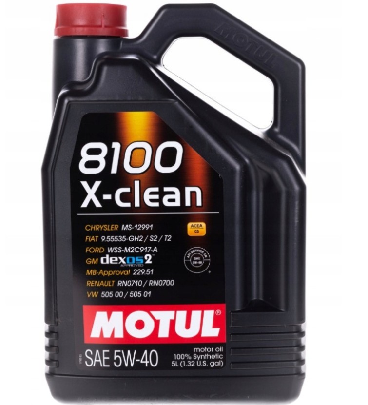 Olej Motul 8100 X-clean C3 5W40 5L