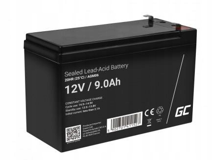 

Akumulator Agm Green Cell Vrla do Ups 12V 9Ah