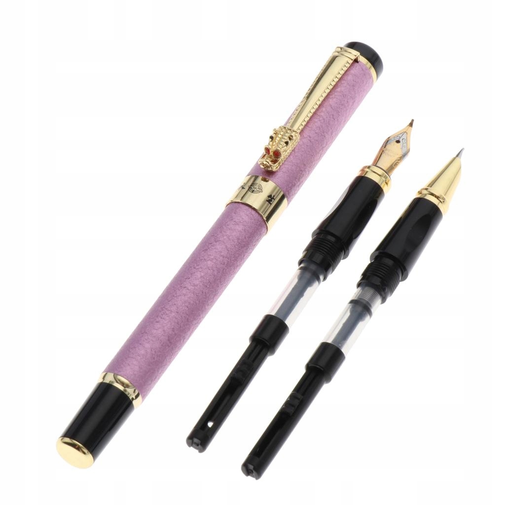 Metal Fountain Pens Set Medium/Fine Nib Smooth Marka Unbranded