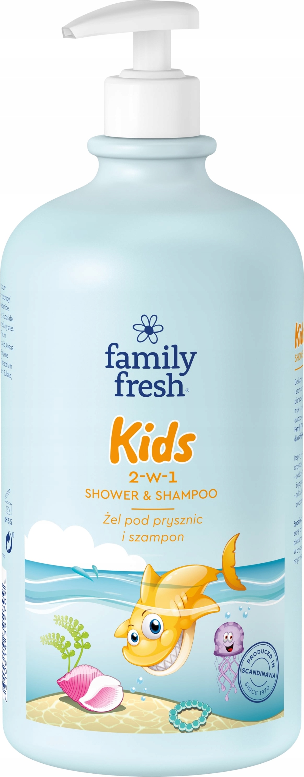 FAMILY FRESH ŻEL POD PRYSZNIC DLA DZIECI + SZAMPON 2W1 KIDS 1L