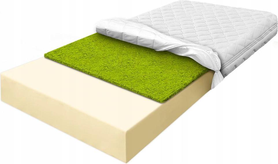Materac piankowy 120x160 trawa morska zdrowotny przewiewny lato/zima H2 7cm