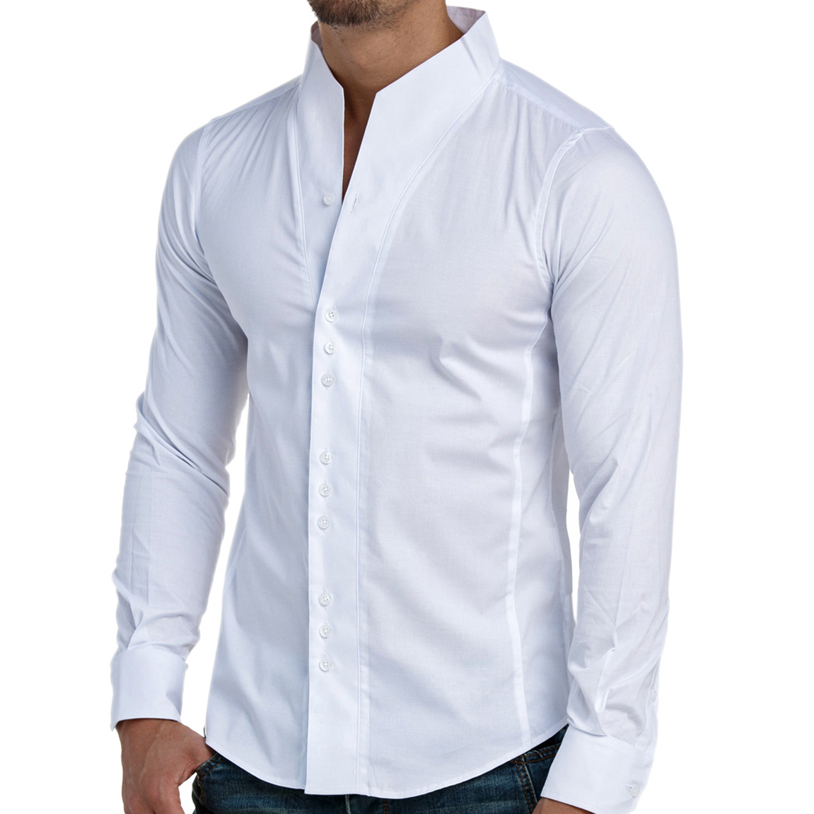 Pánská Košile Casual Se Stojáčkem Denní Hladká Novinka