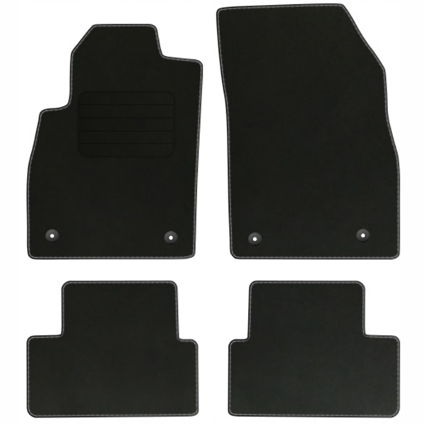 OPEL ASTRA J 09-19 велюр комфорт коврики + стопоры