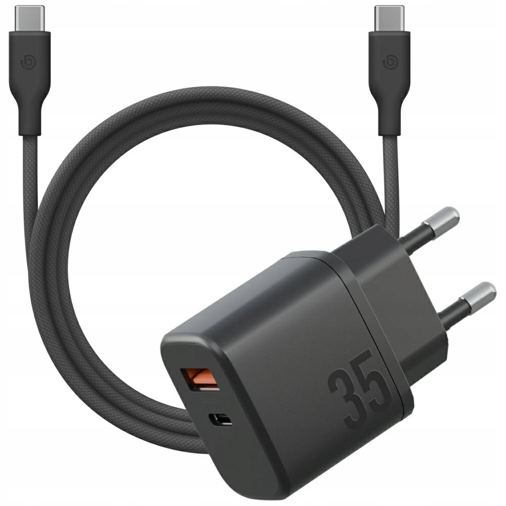 Síťová nabíječka Bazic Goport Velox Kit 1xUSB-C 1xUSB-A GaN 35W